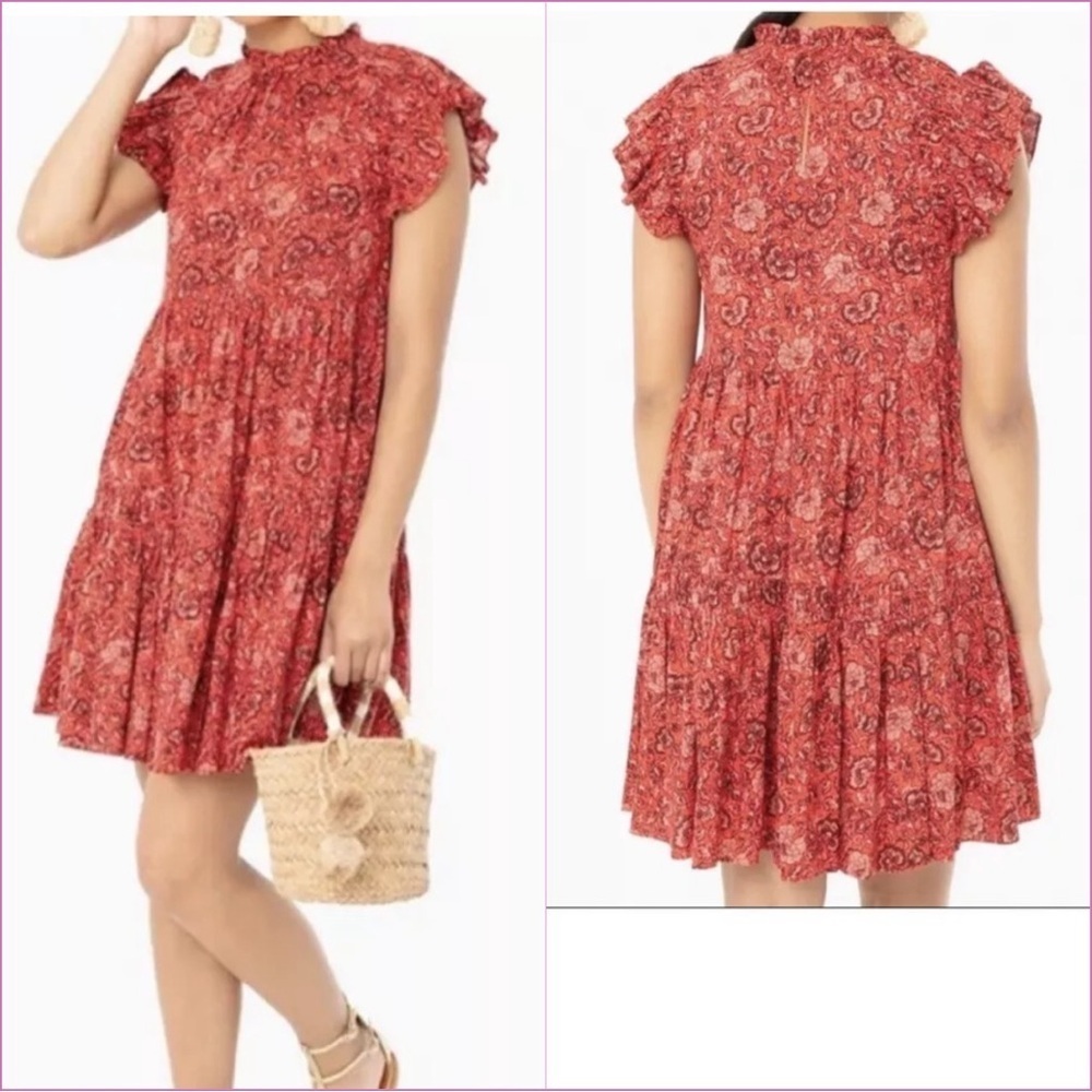 Ulla Johnson Poppy Floral Hana Dress Size 8 Floral Resort